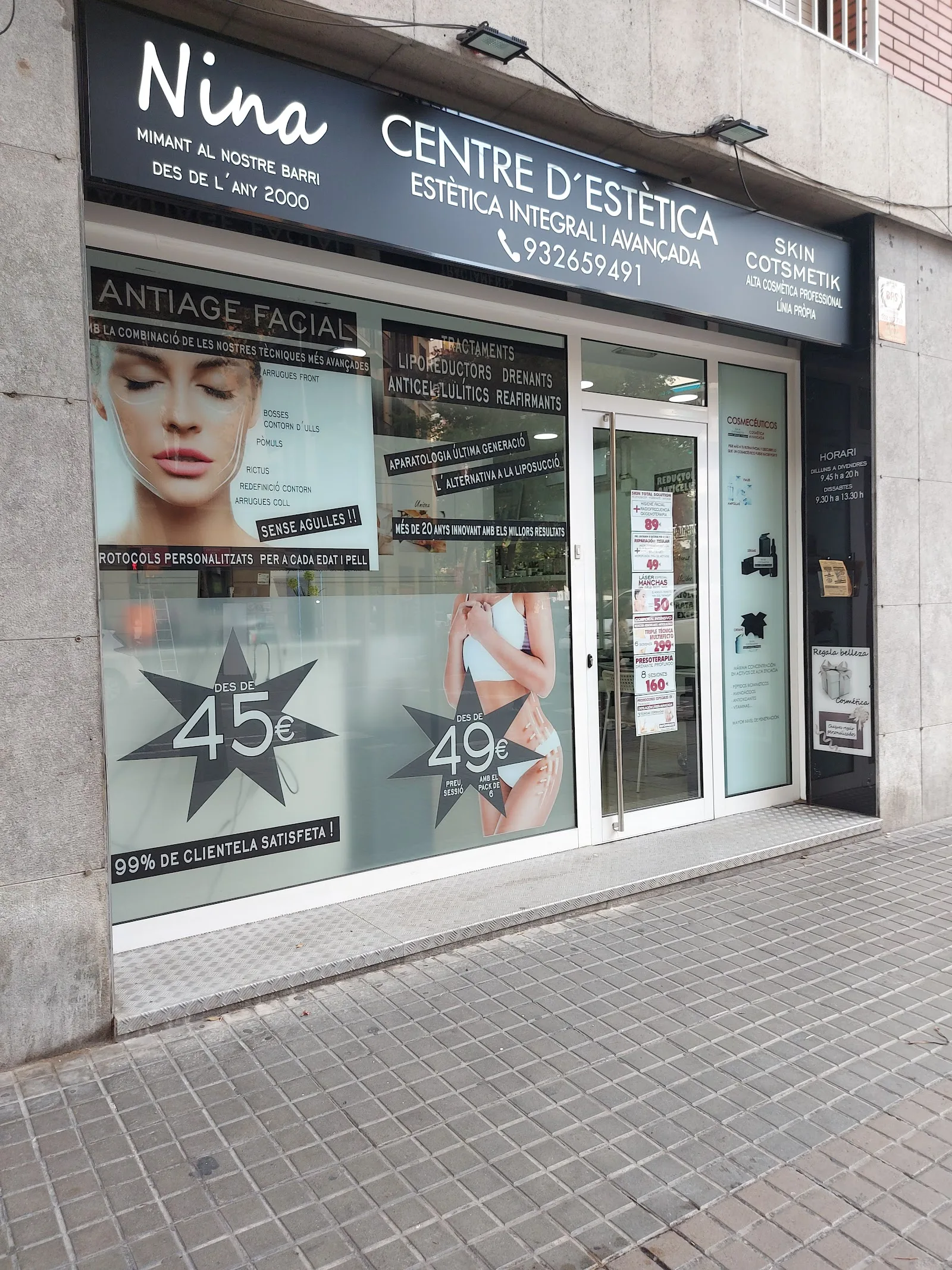 Clinica estetica Centre D' Estética Nina en Barcelona