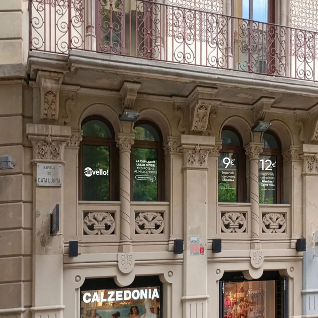 Clinica estetica SinVello! Barcelona - Rambla Catalunya | Depilación Láser en Barcelona