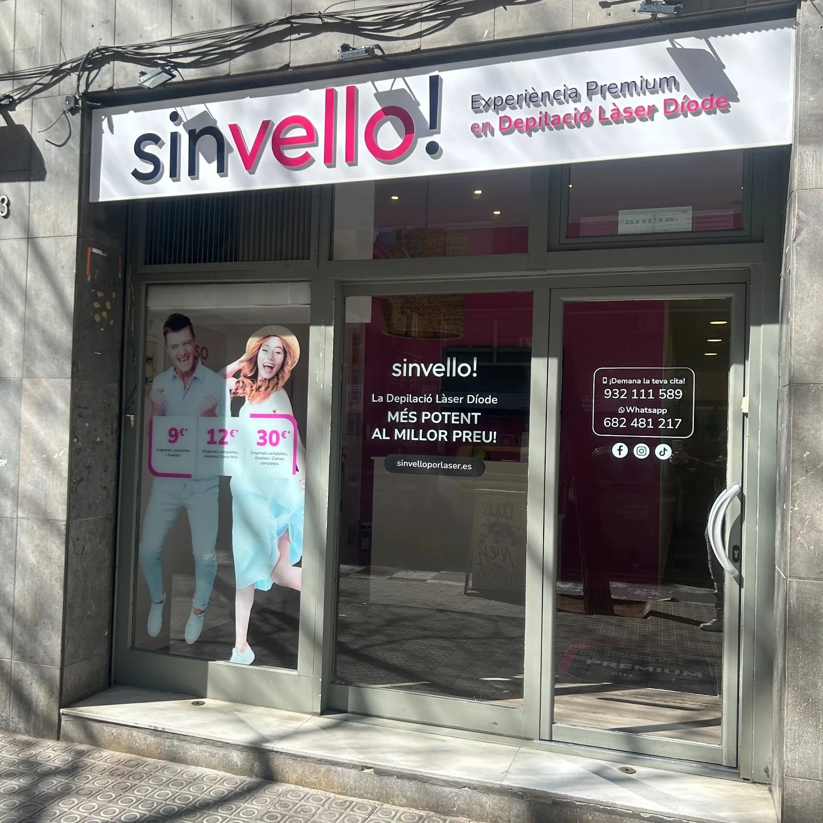 Clinica estetica SinVello! Barcelona - Sagrada Familia | Depilación Láser Diodo en Barcelona